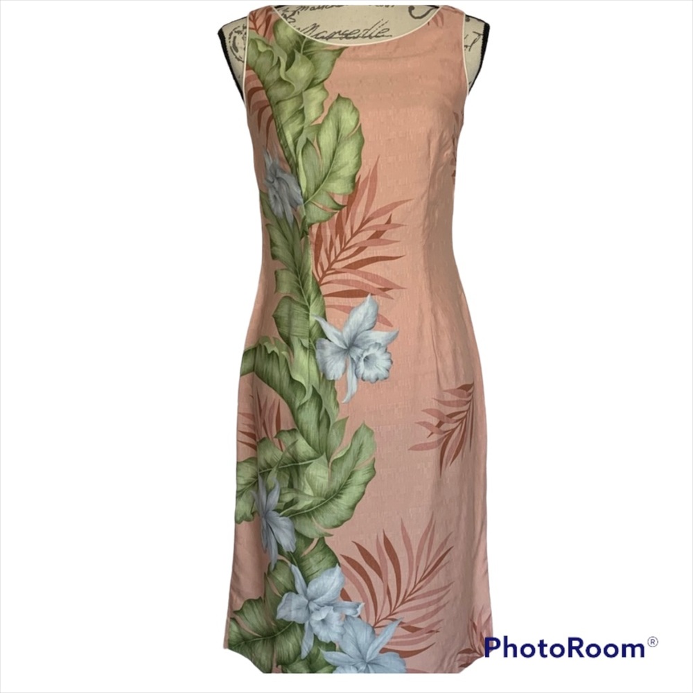 Hilo Hattie Tropical Floral Shift Dress Size Small